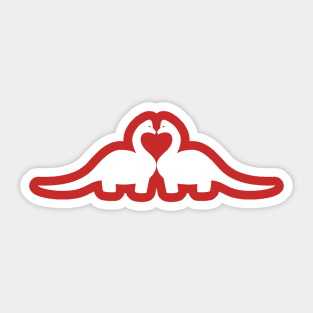 Dino Love Sticker